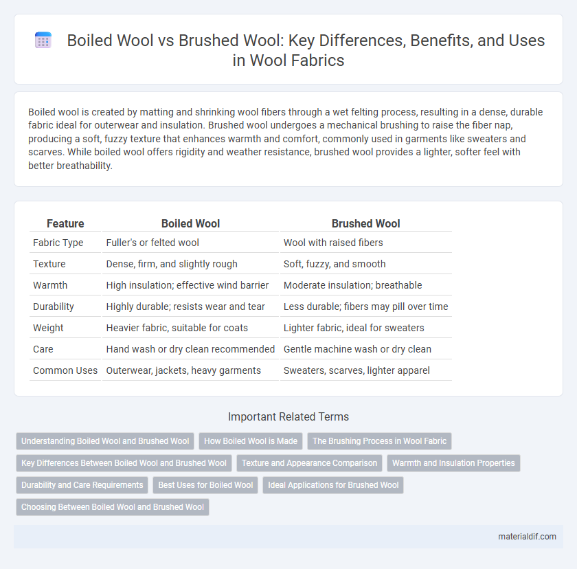 Boiled Wool vs Brushed Wool: Key Differences, Benefits, and Uses in Wool Fabrics