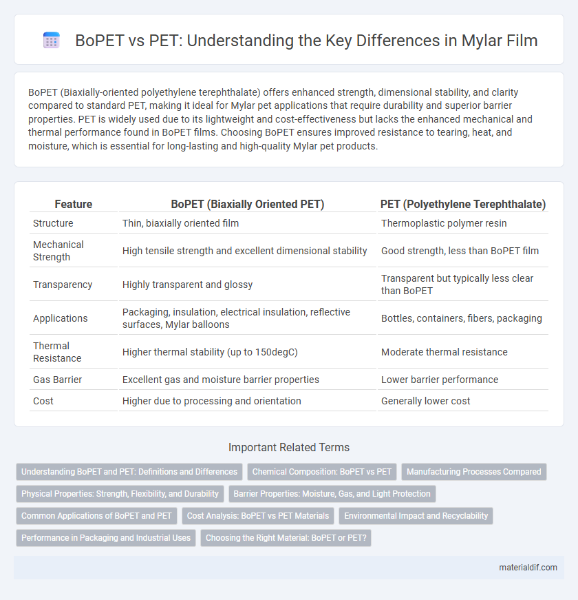 BoPET vs PET: Understanding the Key Differences in Mylar Film