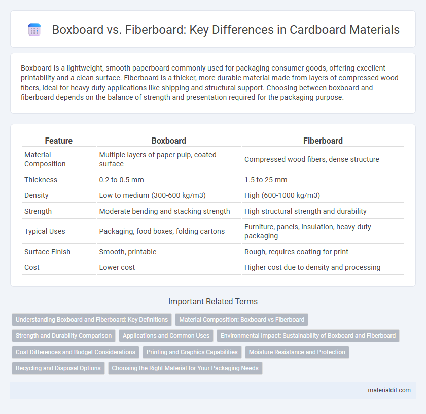 Boxboard vs. Fiberboard: Key Differences in Cardboard Materials