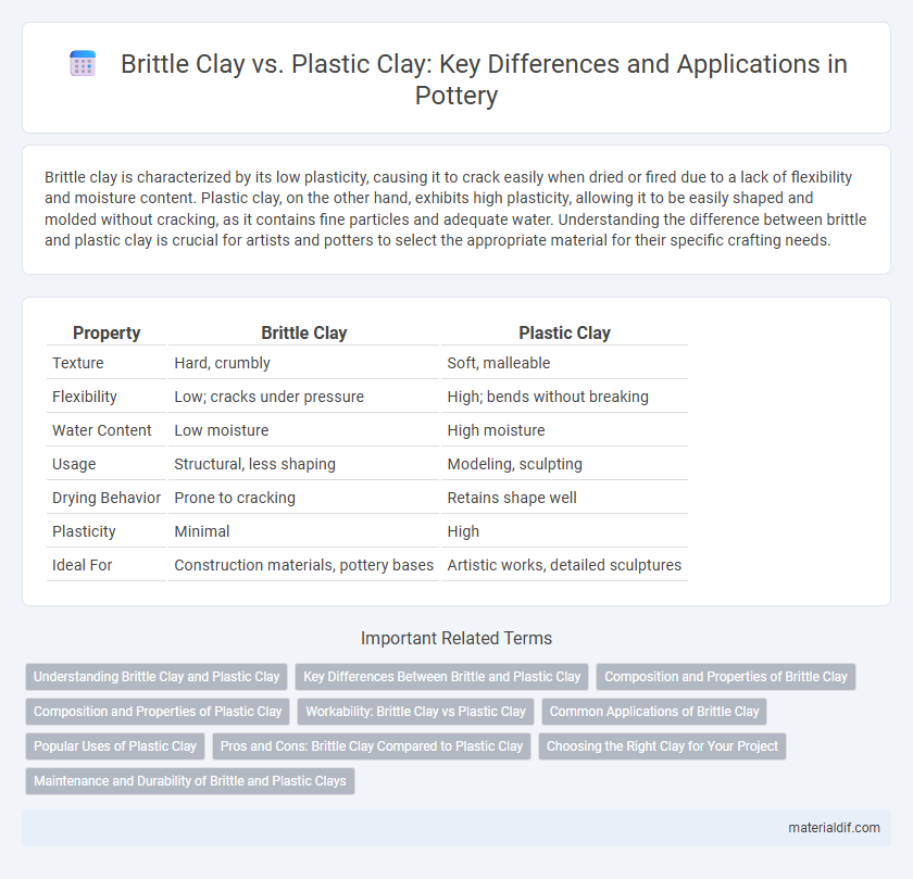 Brittle Clay vs. Plastic Clay: Key Differences and Applications in Pottery