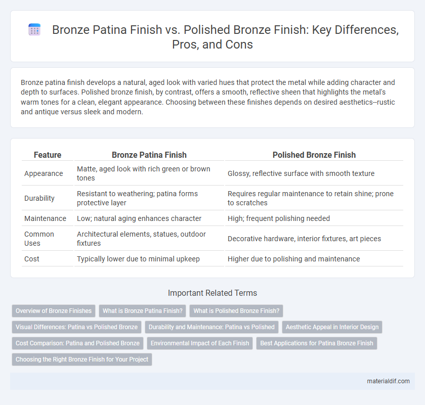 Bronze Patina Finish vs. Polished Bronze Finish: Key Differences, Pros, and Cons