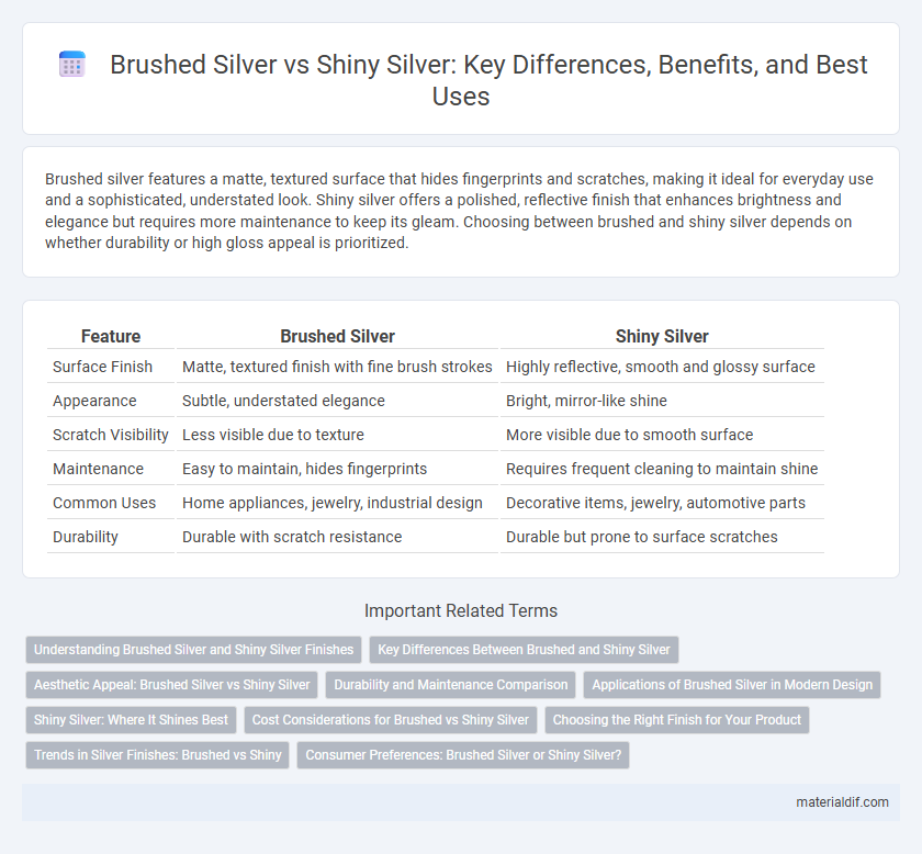 Brushed Silver vs Shiny Silver: Key Differences, Benefits, and Best Uses
