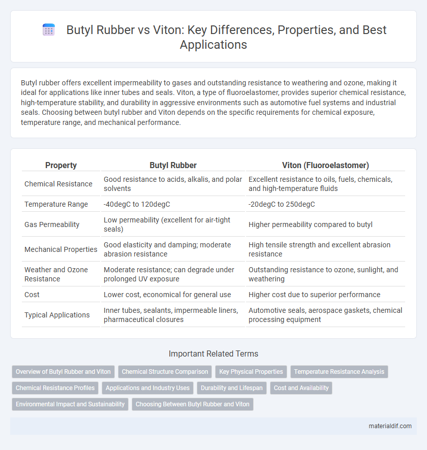 Butyl Rubber vs Viton: Key Differences, Properties, and Best Applications