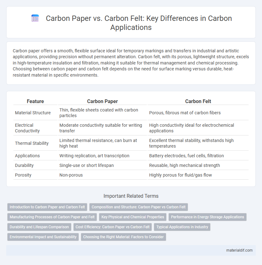 Carbon Paper vs. Carbon Felt: Key Differences in Carbon Applications