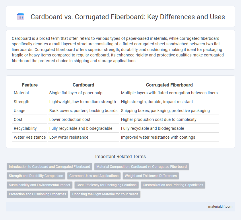 Cardboard vs. Corrugated Fiberboard: Key Differences and Uses