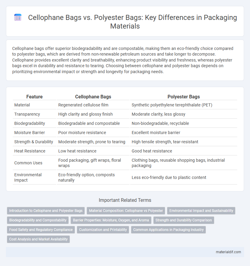 Cellophane Bags vs. Polyester Bags: Key Differences in Packaging Materials