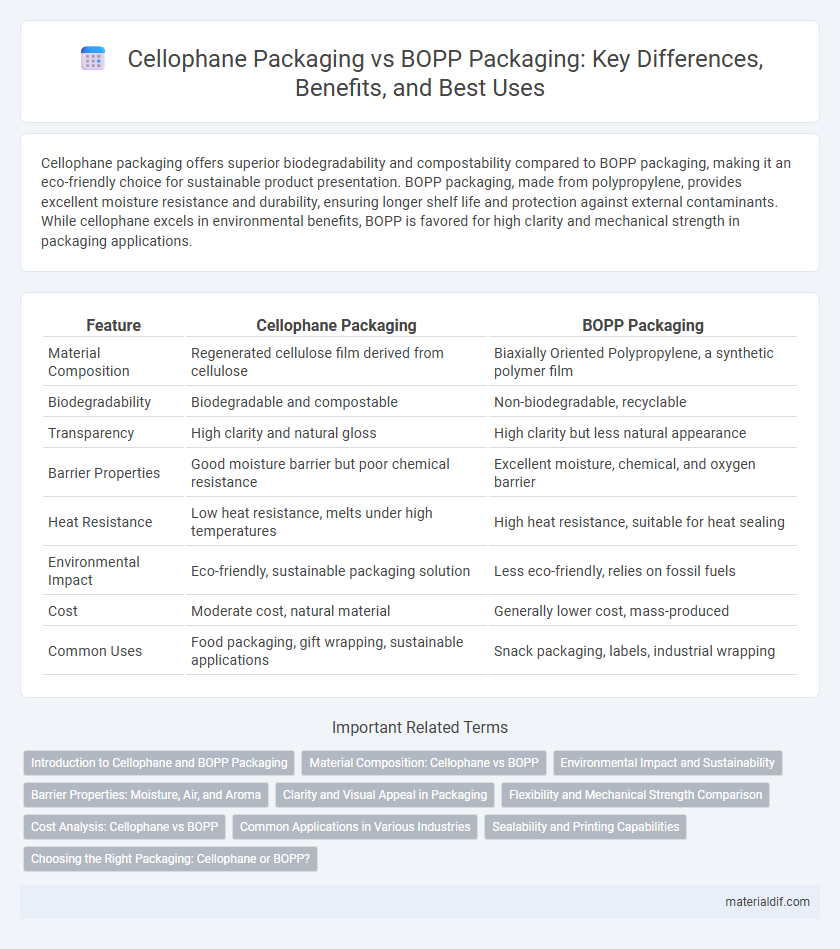Cellophane Packaging vs BOPP Packaging: Key Differences, Benefits, and Best Uses