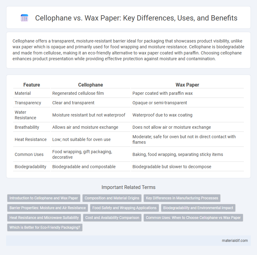 Cellophane vs. Wax Paper: Key Differences, Uses, and Benefits