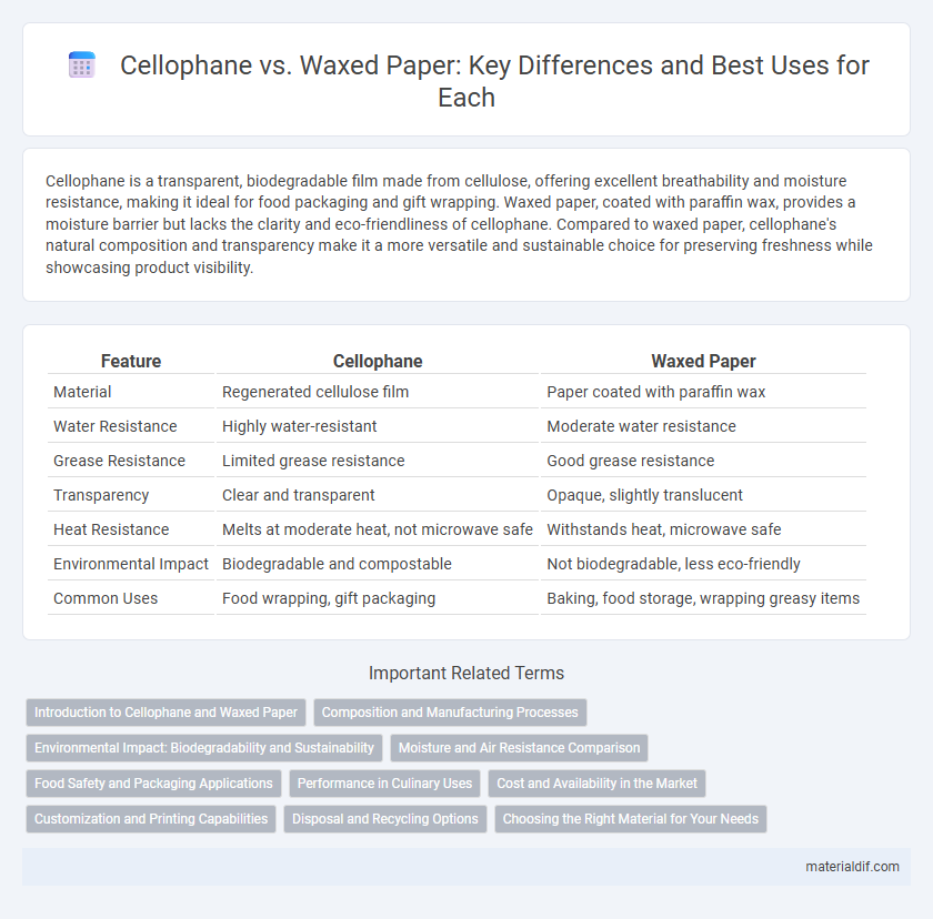 Cellophane vs. Waxed Paper: Key Differences and Best Uses for Each