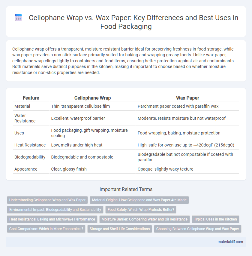 Cellophane Wrap vs. Wax Paper: Key Differences and Best Uses in Food Packaging
