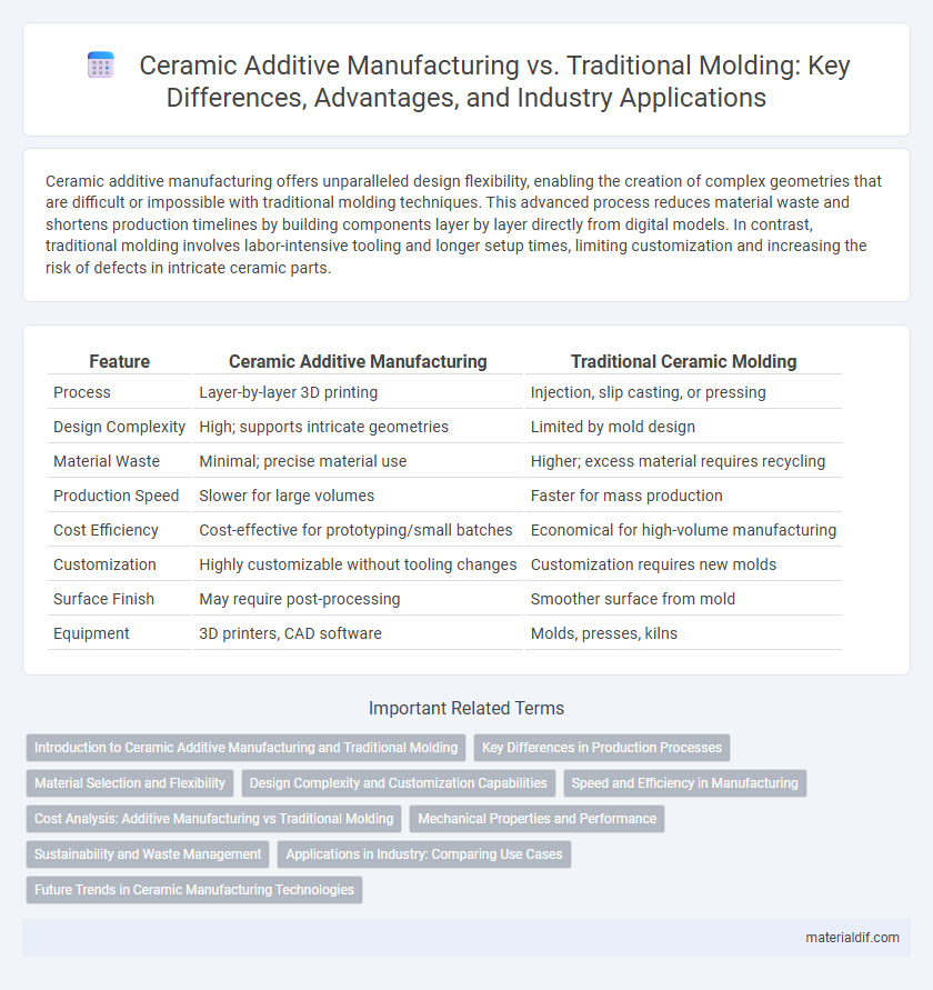 Ceramic Additive Manufacturing vs. Traditional Molding: Key Differences, Advantages, and Industry Applications