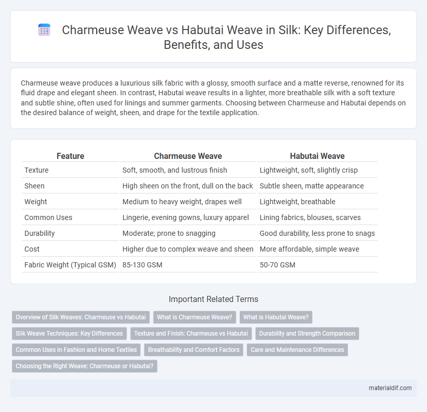 Charmeuse Weave vs Habutai Weave in Silk: Key Differences, Benefits, and Uses