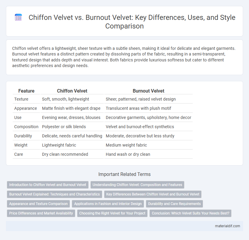 Chiffon Velvet vs. Burnout Velvet: Key Differences, Uses, and Style Comparison