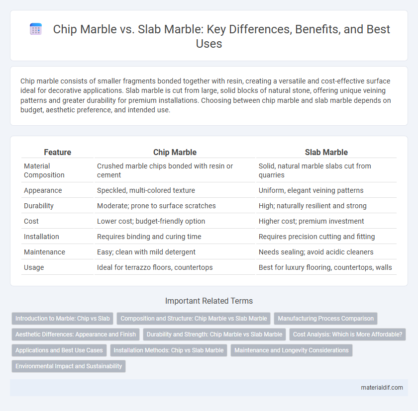 Chip Marble vs. Slab Marble: Key Differences, Benefits, and Best Uses