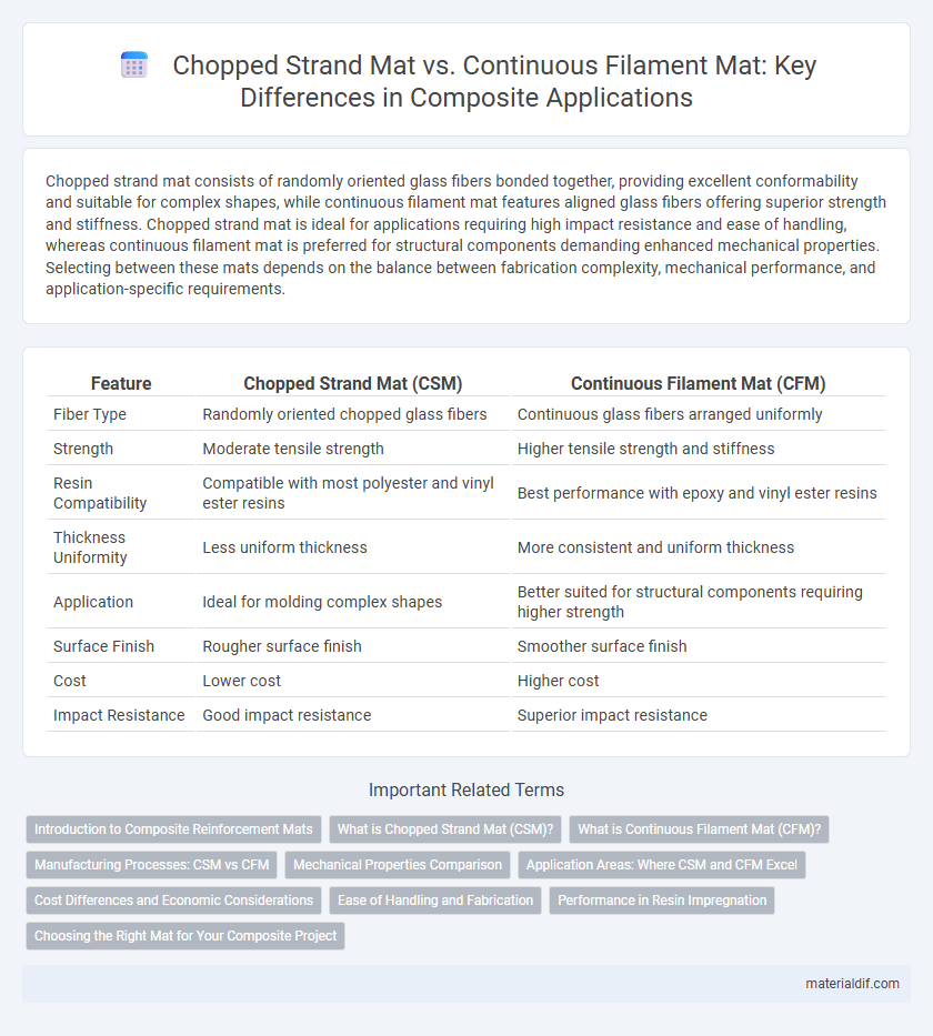 Chopped Strand Mat vs. Continuous Filament Mat: Key Differences in Composite Applications