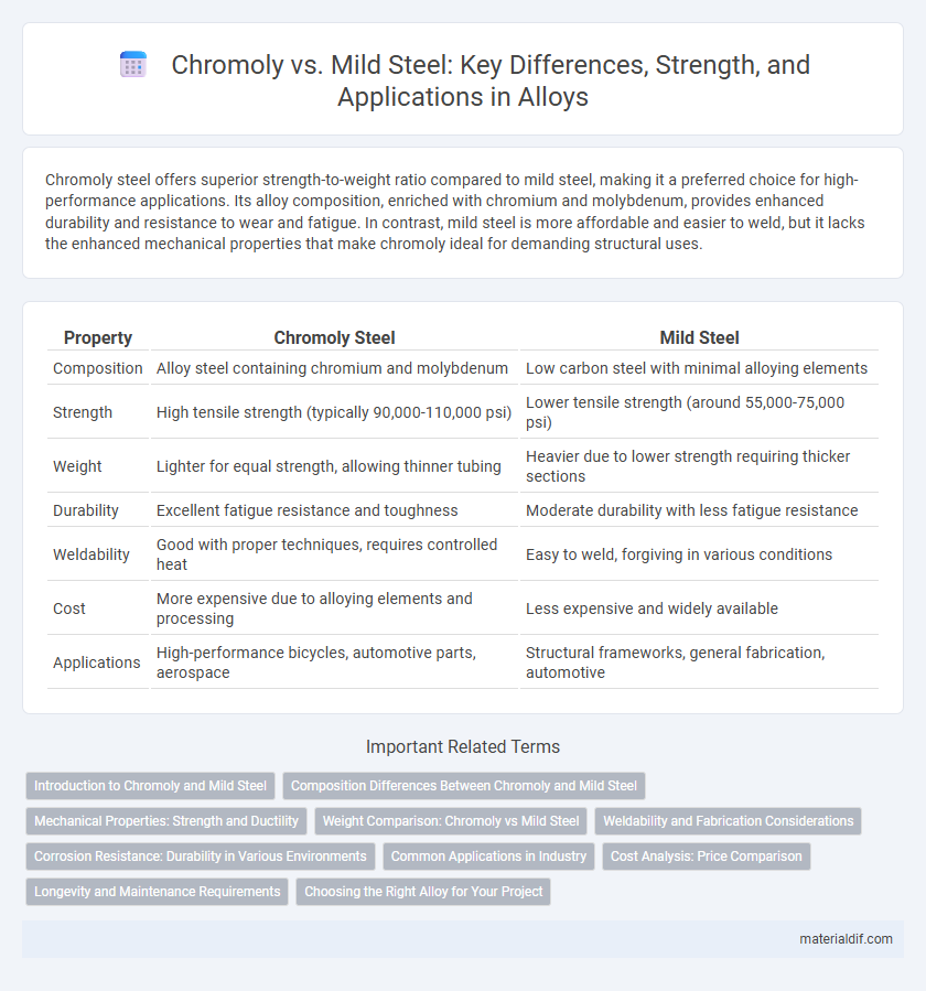 Chromoly vs. Mild Steel: Key Differences, Strength, and Applications in Alloys