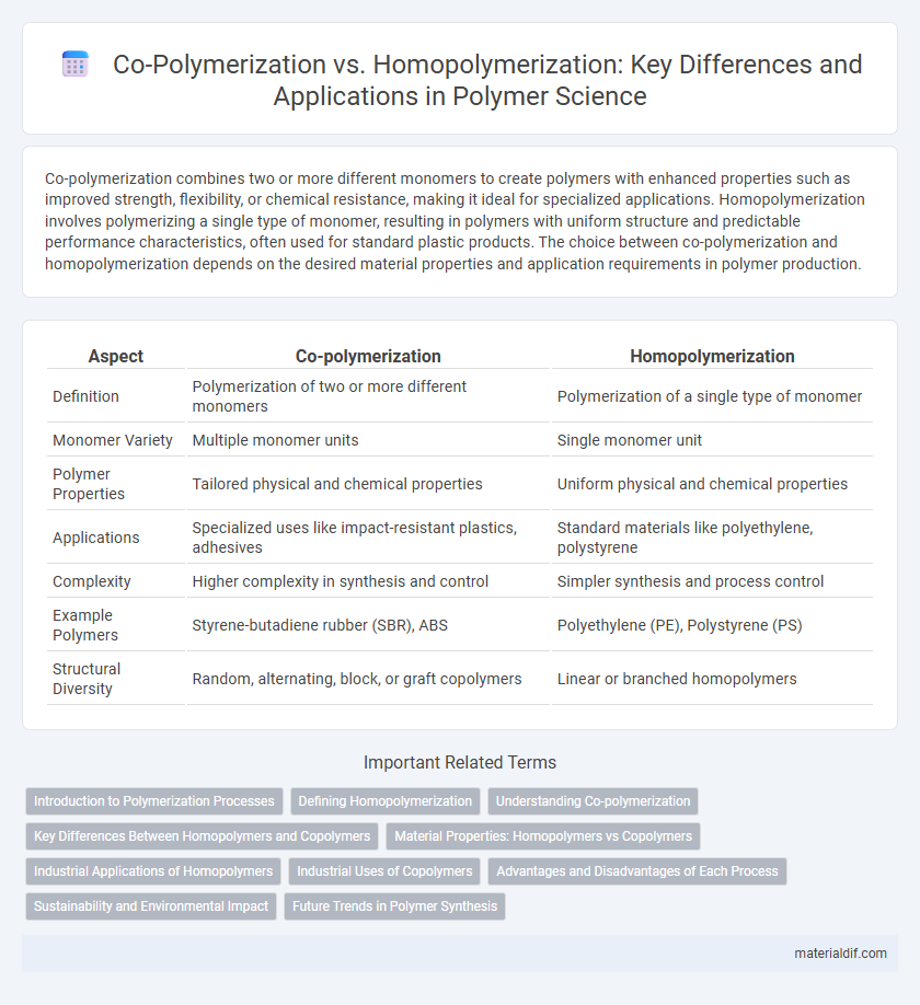 Co-Polymerization vs. Homopolymerization: Key Differences and Applications in Polymer Science