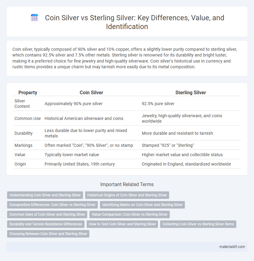 Coin Silver vs Sterling Silver: Key Differences, Value, and Identification