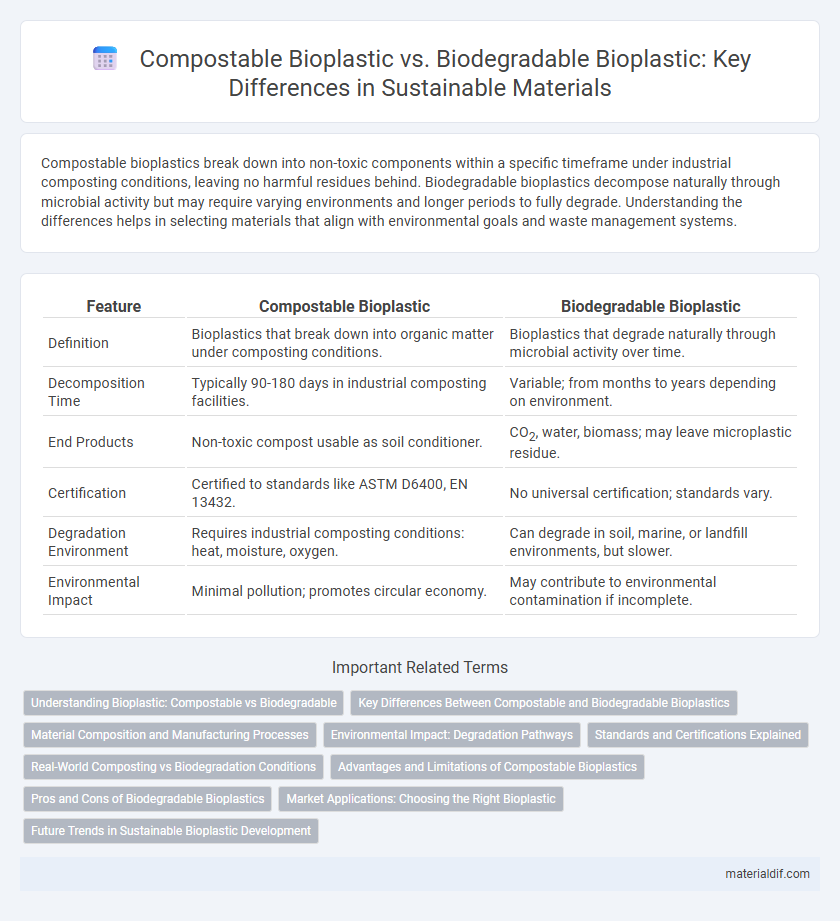 Compostable Bioplastic vs. Biodegradable Bioplastic: Key Differences in Sustainable Materials