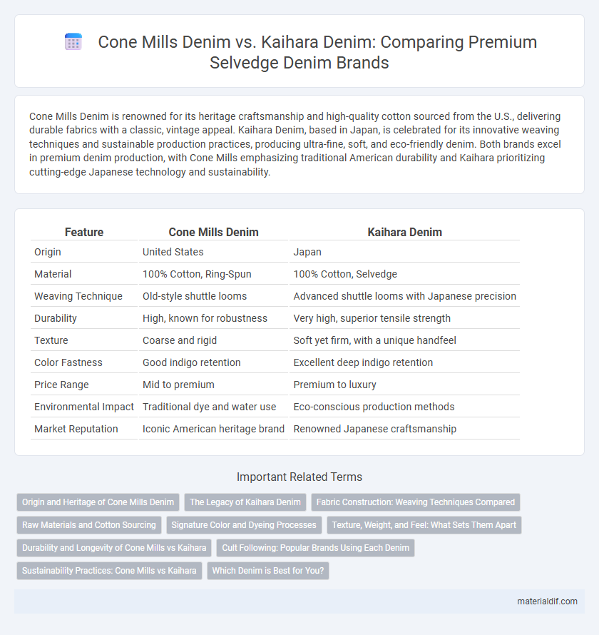 Cone Mills Denim vs. Kaihara Denim: Comparing Premium Selvedge Denim Brands