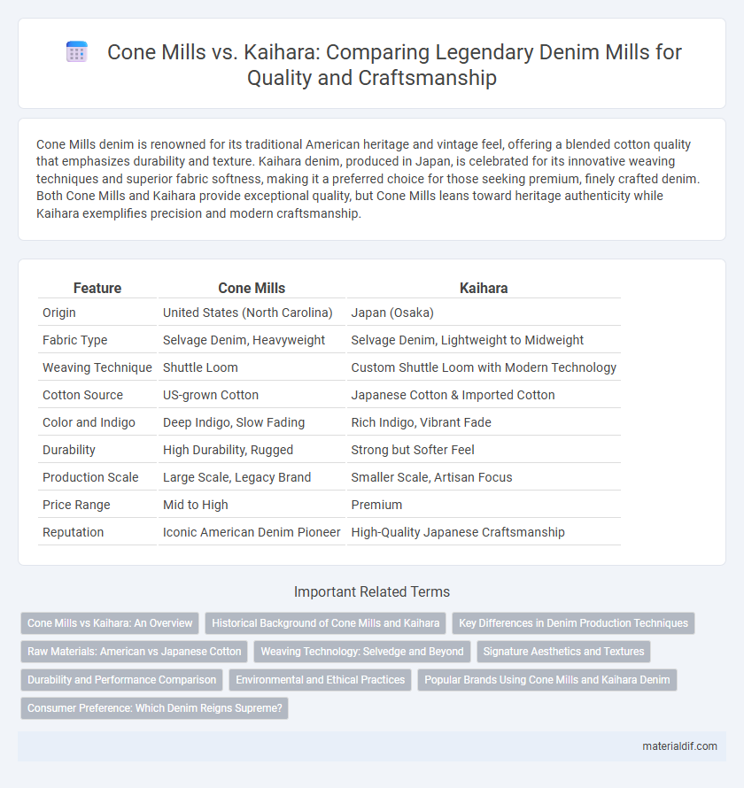 Cone Mills vs. Kaihara: Comparing Legendary Denim Mills for Quality and Craftsmanship