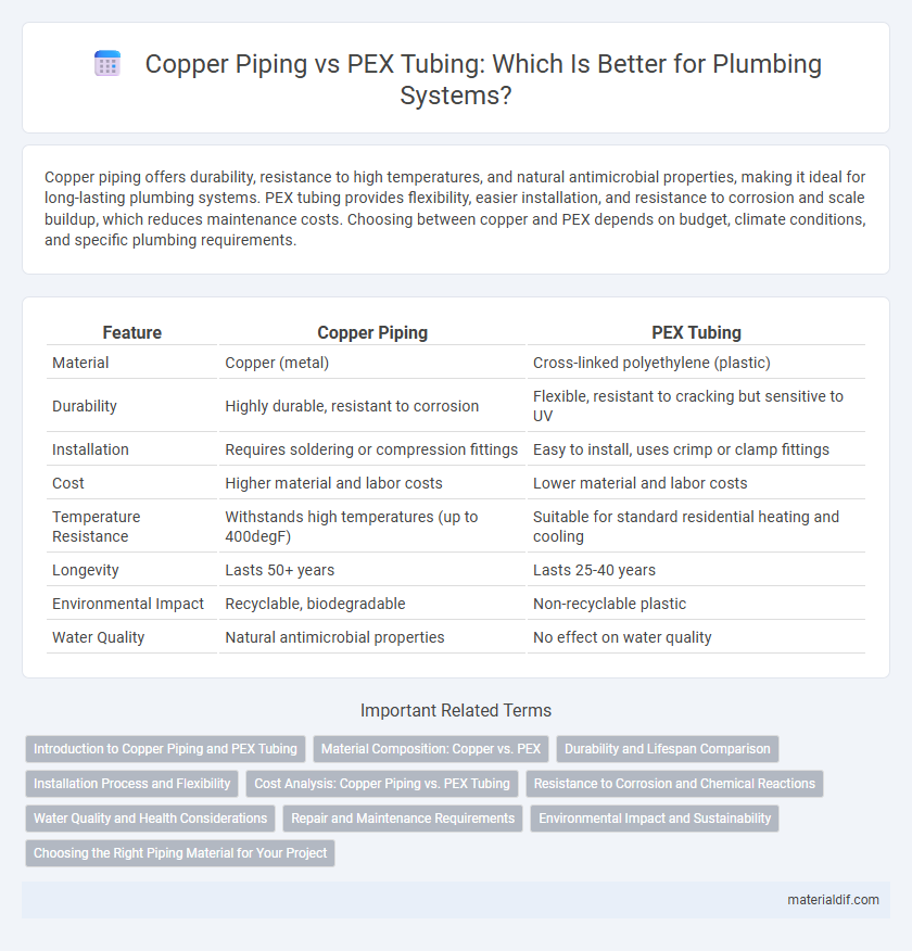 Copper Piping vs PEX Tubing: Which Is Better for Plumbing Systems?