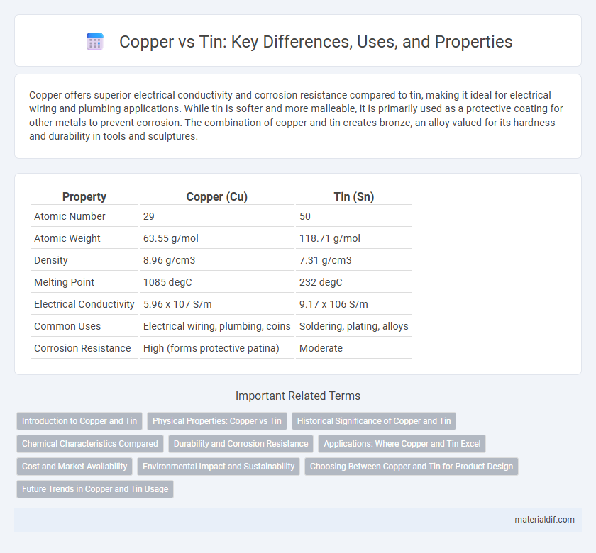 Copper vs Tin: Key Differences, Uses, and Properties