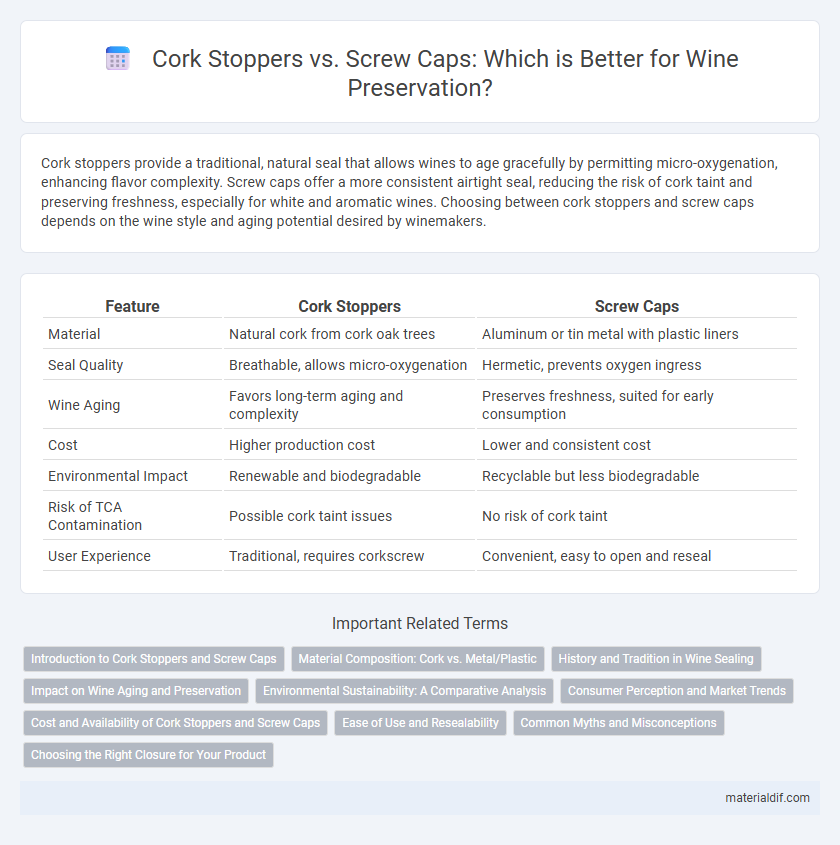 Cork Stoppers vs. Screw Caps: Which is Better for Wine Preservation?
