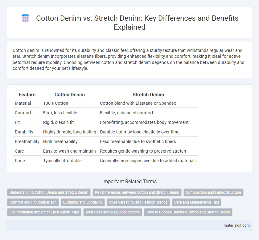 Cotton Denim vs. Stretch Denim: Key Differences and Benefits Explained