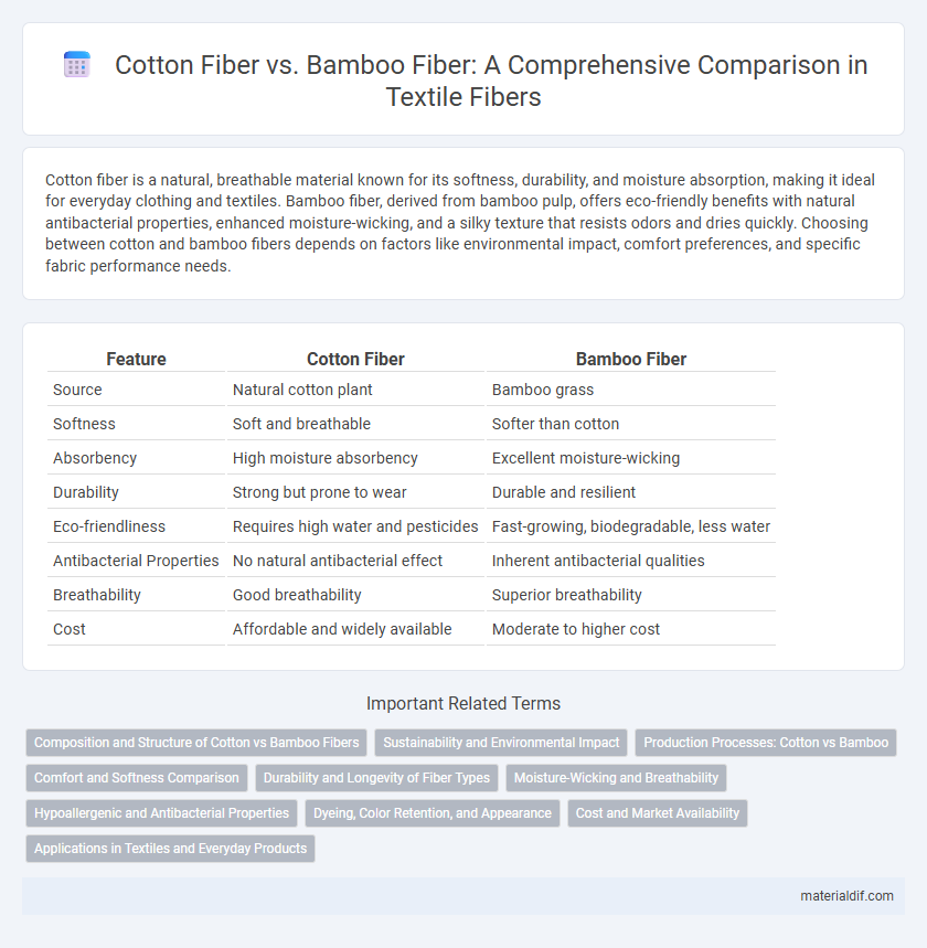 Cotton Fiber vs. Bamboo Fiber: A Comprehensive Comparison in Textile Fibers