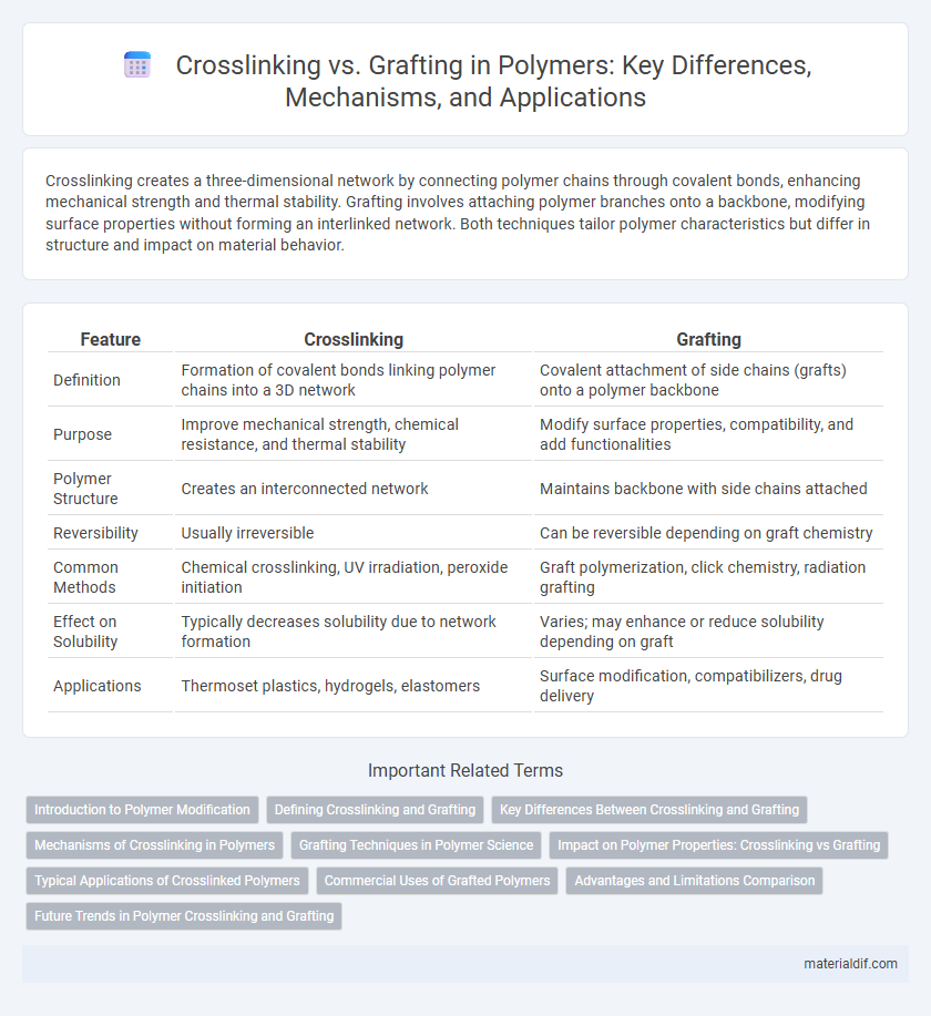 Crosslinking vs. Grafting in Polymers: Key Differences, Mechanisms, and Applications