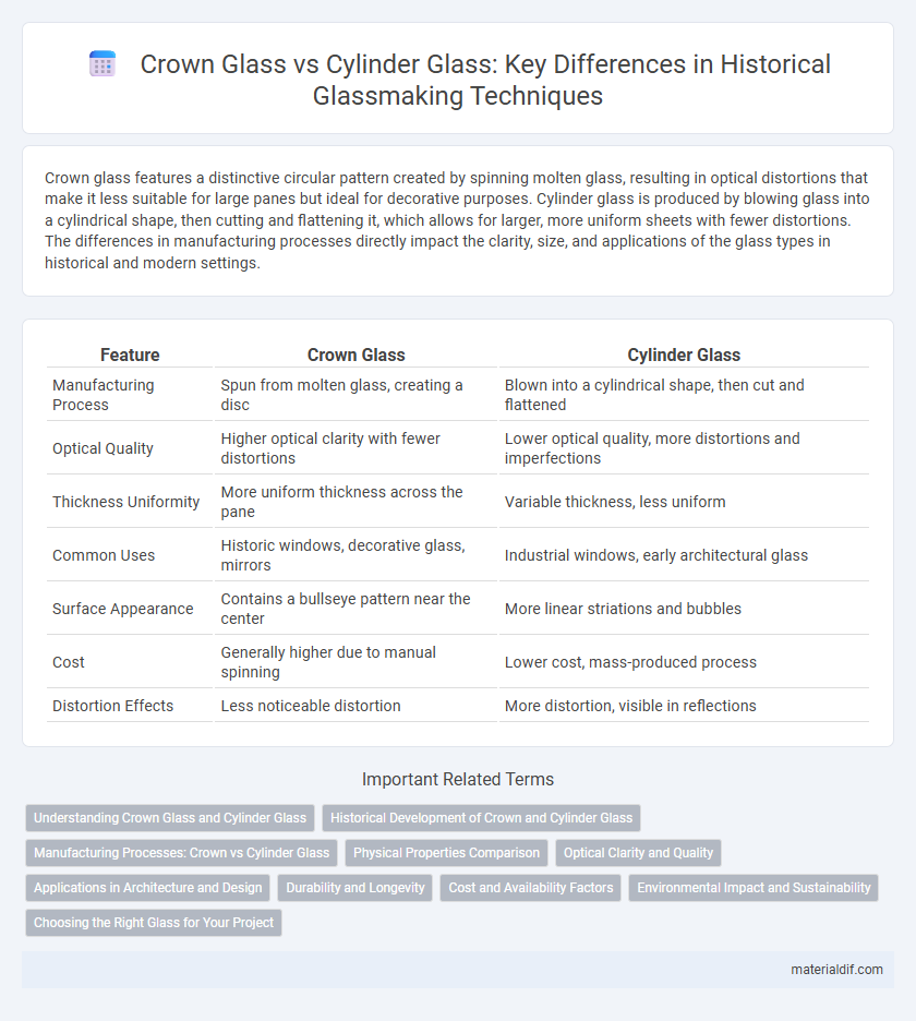 Crown Glass vs Cylinder Glass: Key Differences in Historical Glassmaking Techniques