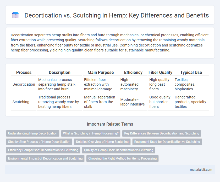 Decortication vs. Scutching in Hemp: Key Differences and Benefits