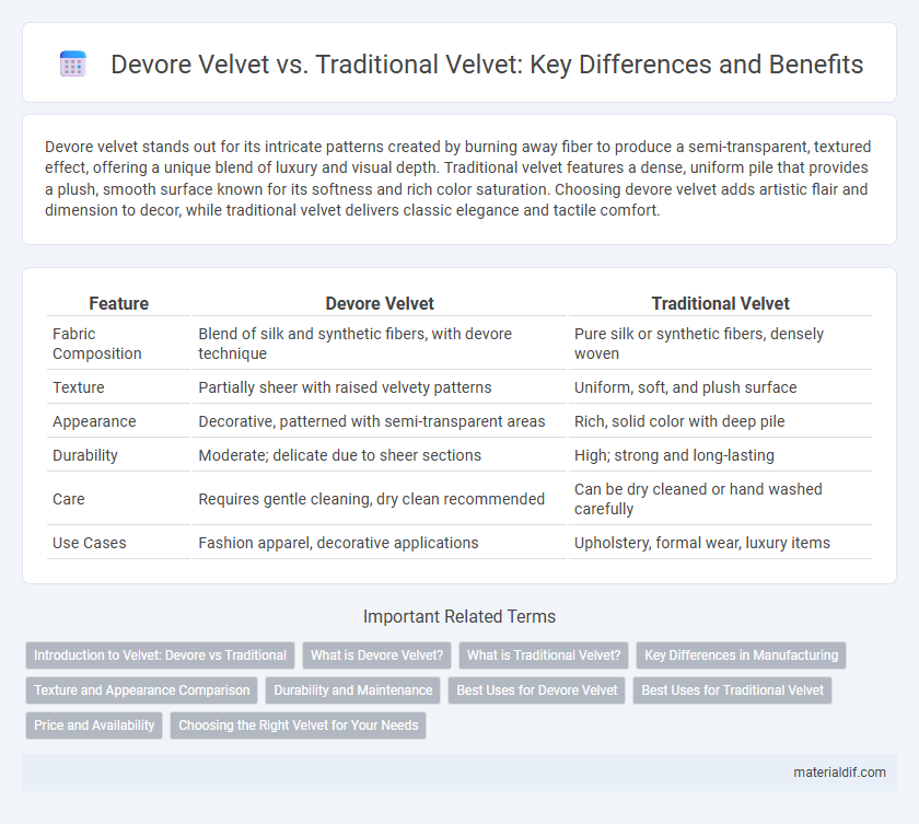 Devore Velvet vs. Traditional Velvet: Key Differences and Benefits