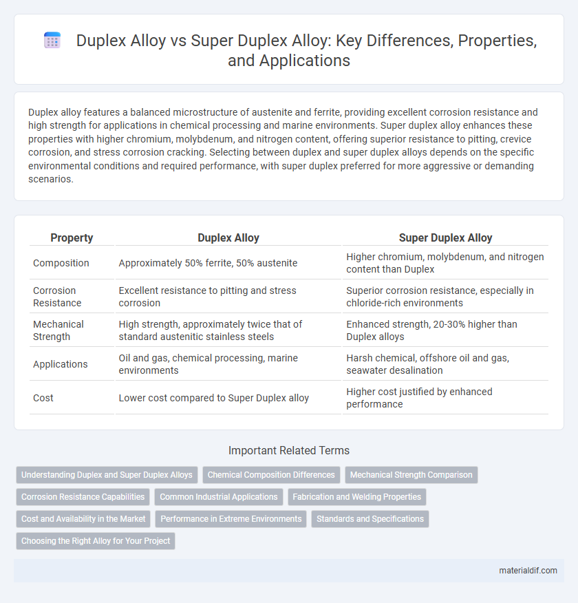 Duplex Alloy vs Super Duplex Alloy: Key Differences, Properties, and Applications