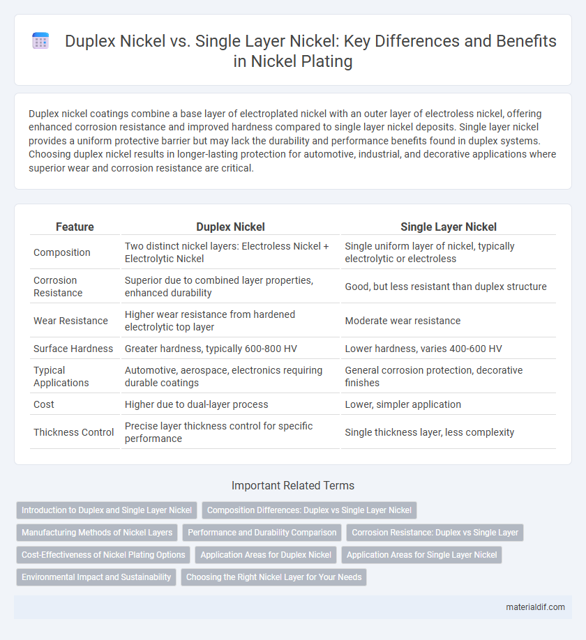 Duplex Nickel vs. Single Layer Nickel: Key Differences and Benefits in Nickel Plating