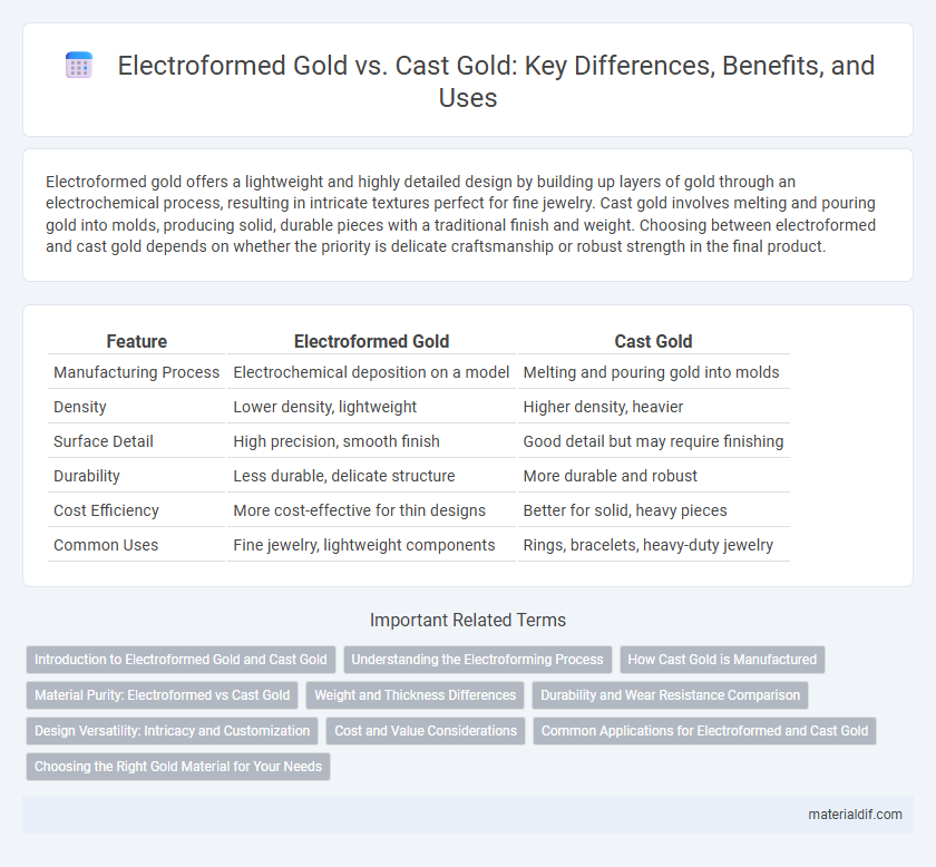 Electroformed Gold vs. Cast Gold: Key Differences, Benefits, and Uses