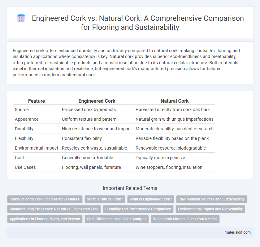 Engineered Cork vs. Natural Cork: A Comprehensive Comparison for Flooring and Sustainability