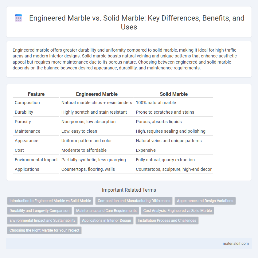 Engineered Marble vs. Solid Marble: Key Differences, Benefits, and Uses