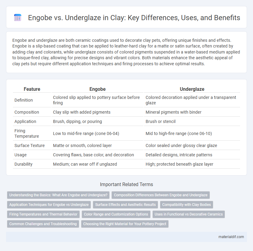 Engobe vs. Underglaze in Clay: Key Differences, Uses, and Benefits