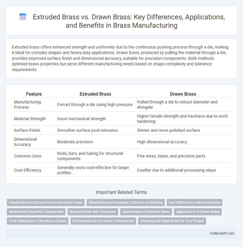 Extruded Brass vs. Drawn Brass: Key Differences, Applications, and Benefits in Brass Manufacturing