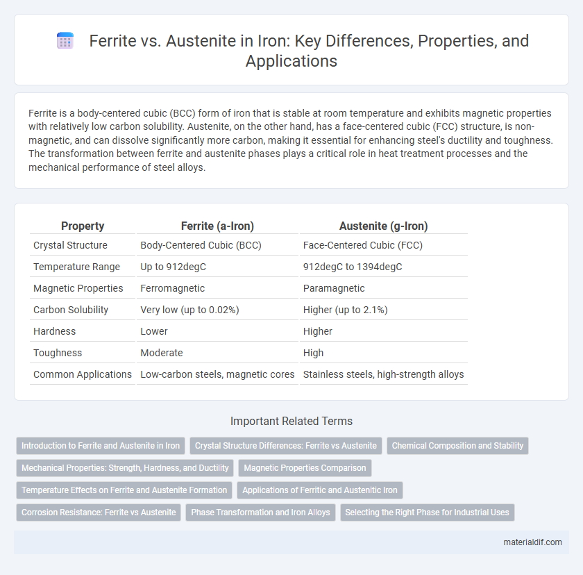 Ferrite vs. Austenite in Iron: Key Differences, Properties, and Applications