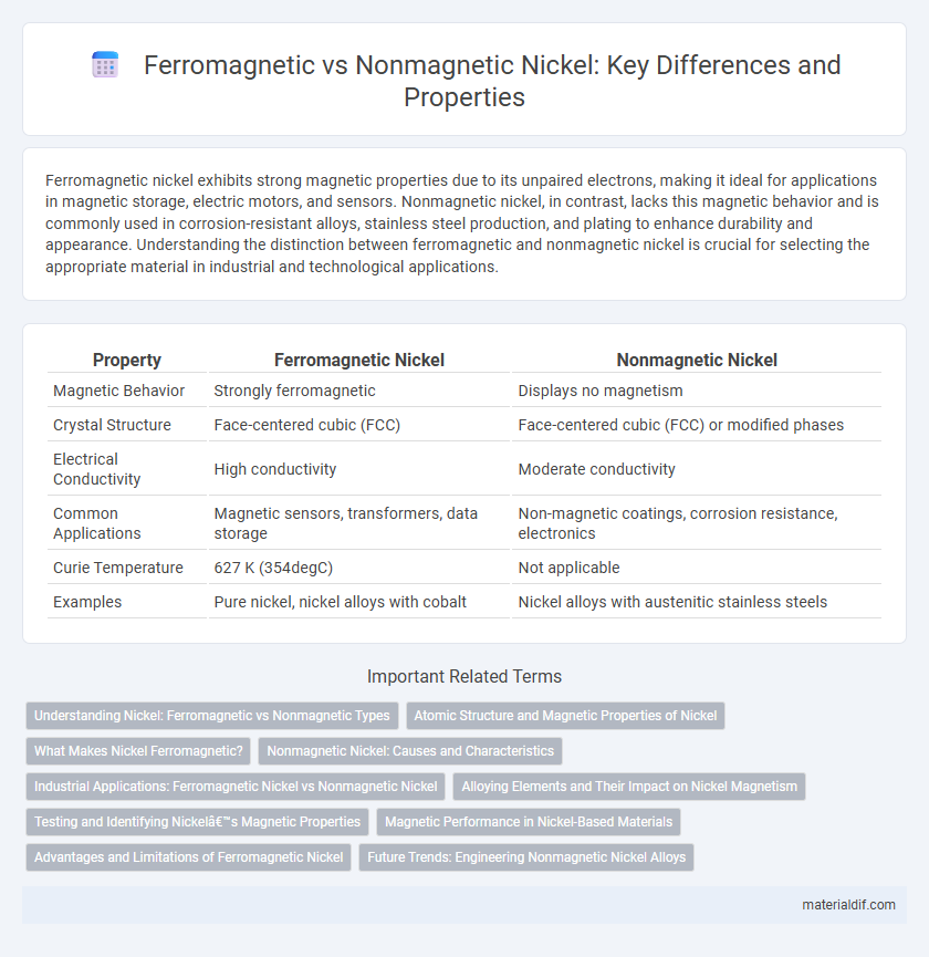 Ferromagnetic vs Nonmagnetic Nickel: Key Differences and Properties