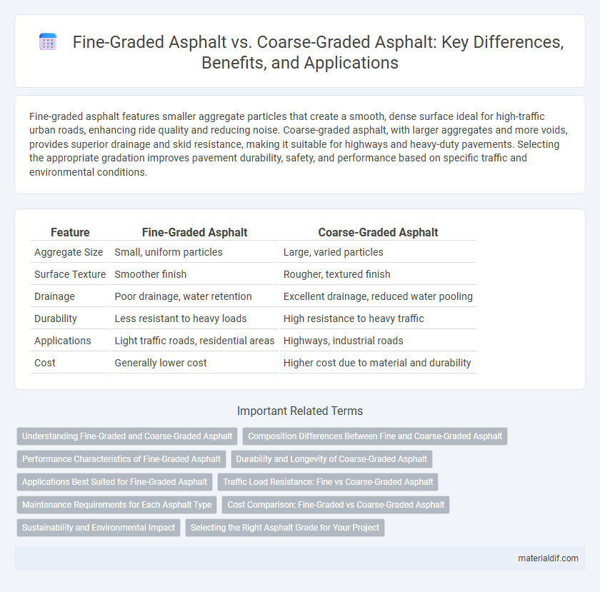 Fine-Graded Asphalt vs. Coarse-Graded Asphalt: Key Differences, Benefits, and Applications