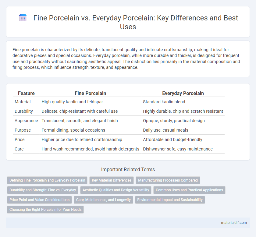 Fine Porcelain vs. Everyday Porcelain: Key Differences and Best Uses
