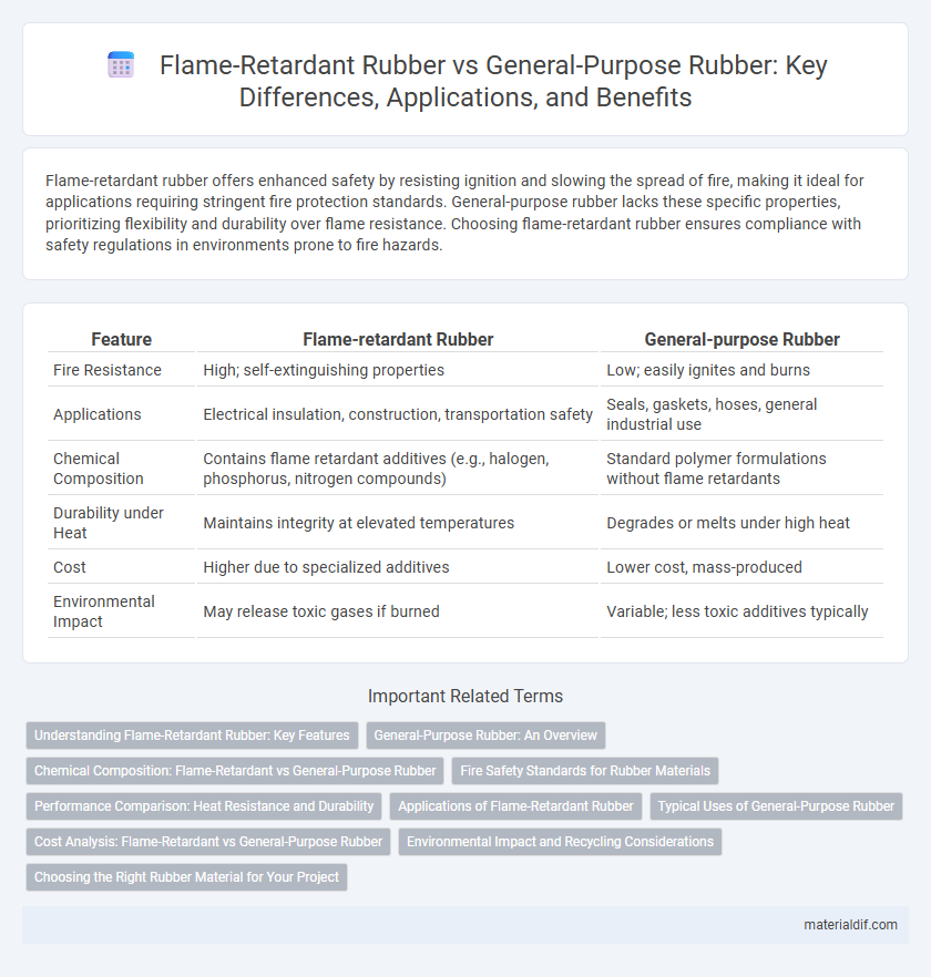Flame-Retardant Rubber vs General-Purpose Rubber: Key Differences, Applications, and Benefits