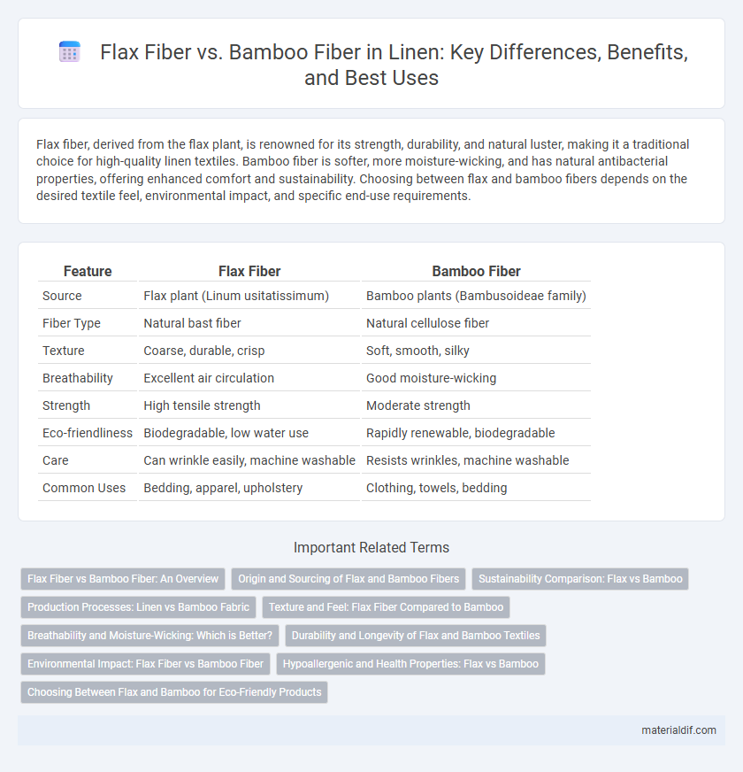 Flax Fiber vs. Bamboo Fiber in Linen: Key Differences, Benefits, and Best Uses
