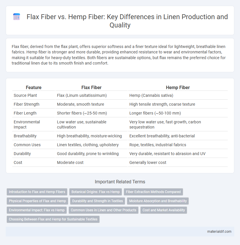 Flax Fiber vs. Hemp Fiber: Key Differences in Linen Production and Quality