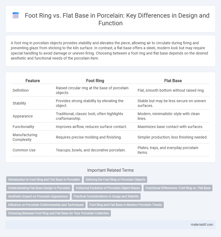 Foot Ring vs. Flat Base in Porcelain: Key Differences in Design and Function