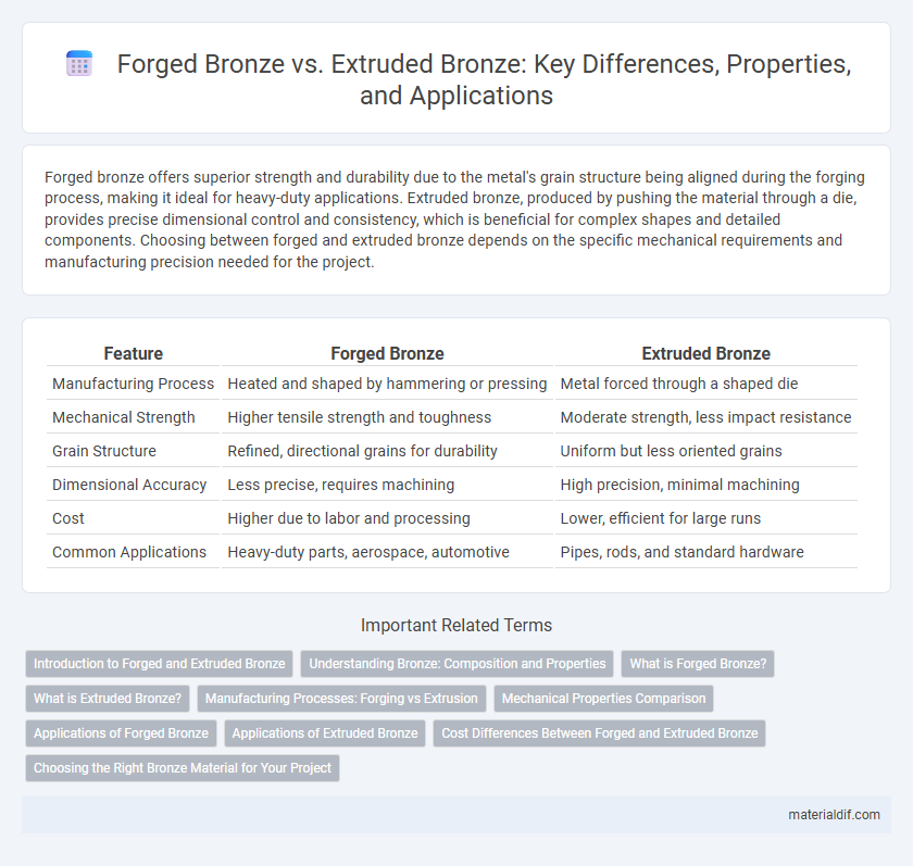 Forged Bronze vs. Extruded Bronze: Key Differences, Properties, and Applications